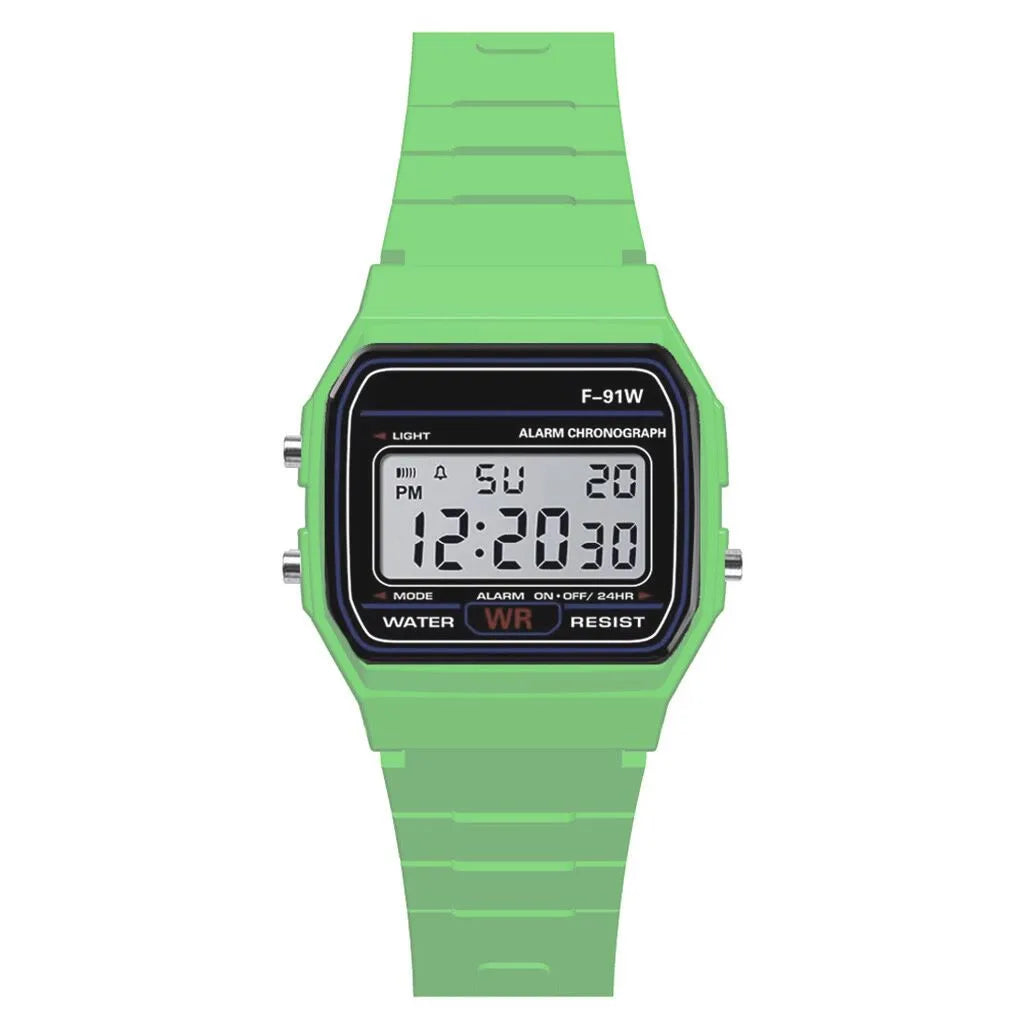 Luxury Men Analog Digital Military Armys Sport LED Waterproof Wrist Children Watch for Kids Bracelet Alarm Women Clock - Gree