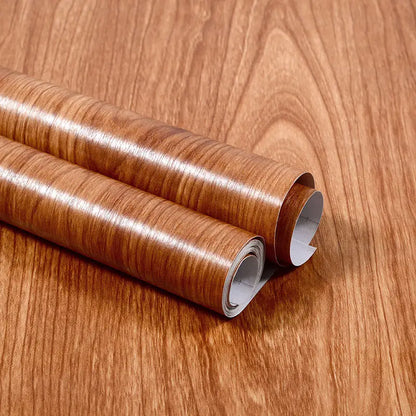 Wood Grain DIY Sticker PVC Self Adhesive Waterproof Wallpapers Renovation Furnitures Wall Stickers Home Decor Sticky Paper De