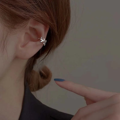 GUFTM Fashion Zircon Hairpin Ear Cuff No Piercing Earring Trendy Punk Unique Metal Geometric Ear Clip for Women Jewelry - 03