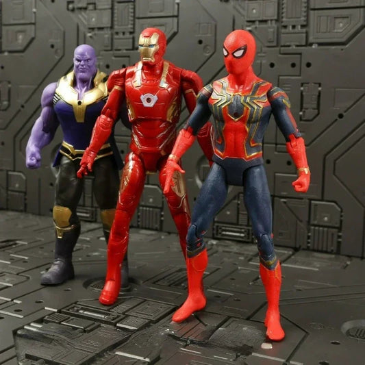 Comics The Avengers Hero Goods, Iron Man, Spider-Man, Hulk, Desktop Decoration Model, Children's Toys, Birthday Gifts.