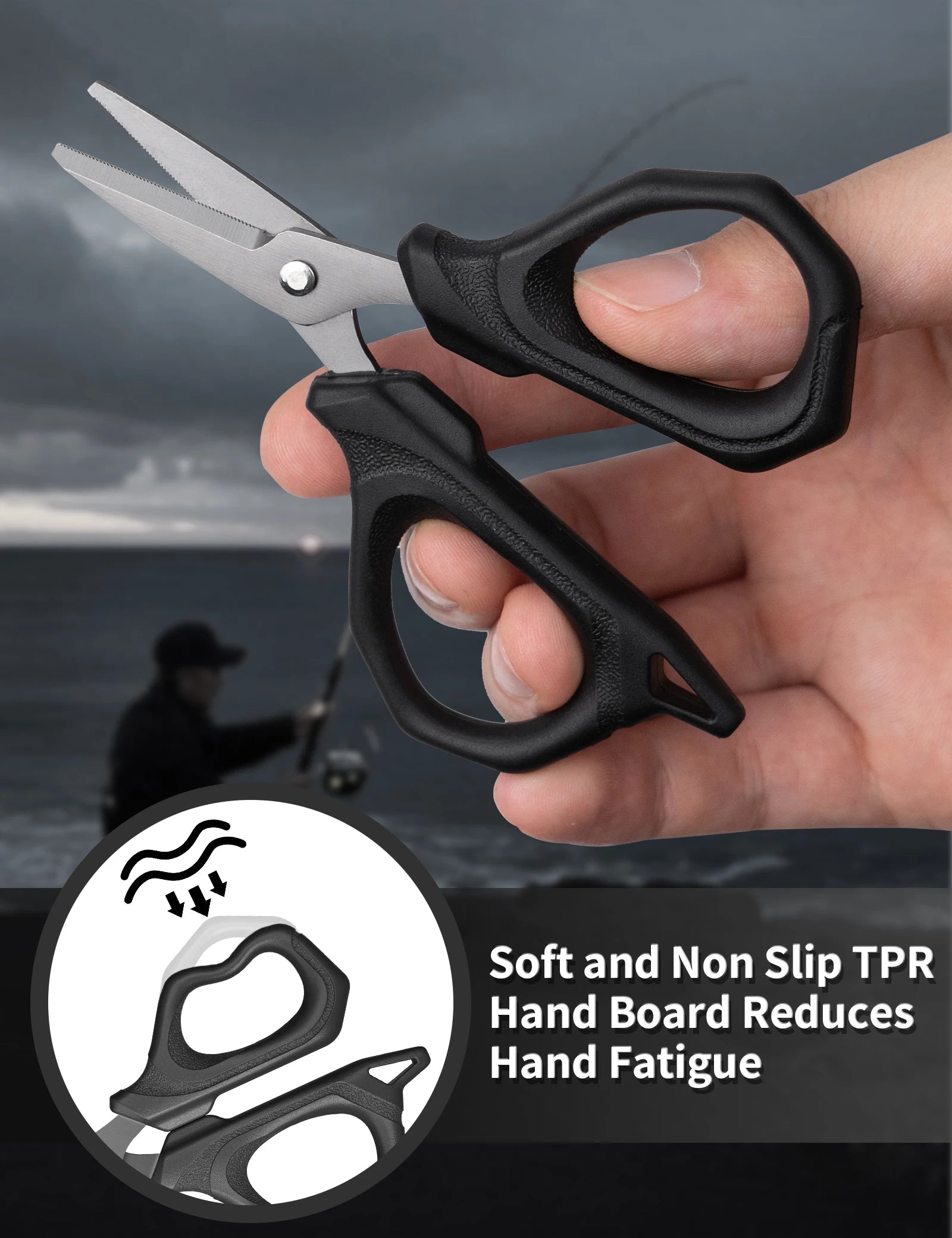 Fishing Scissors Stainless Steel Plier cut Braid Line PE Wire Cutter with Retractable KeyChain Fishing Pliers Tools Accessori