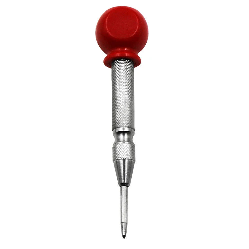 Automatic Center Punch Automatic Metal Punch Tool Woodworking Tools Loaded Marker Wood Chisel Joinery Carpenter Tool - Silver