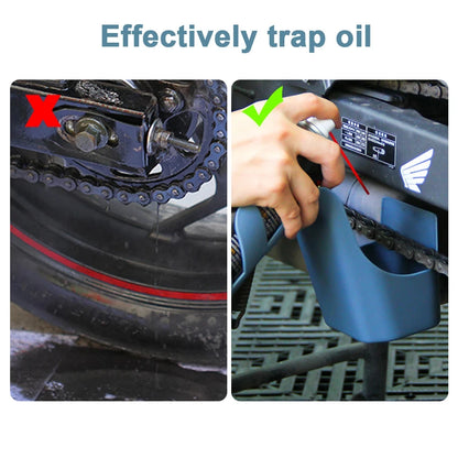 Motorcycle Bike Chain Oil Storage Tool Agent Widely Used Chain Oil Anti-spray Tool Box Chain Cleaning Oil Splash-Proof Tool