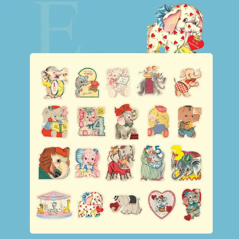 40pcs/lot Kawaii Stationery Stickers animal amusement park DIY Junk Journal Paper stickers Planner Decorative Mobile stickers