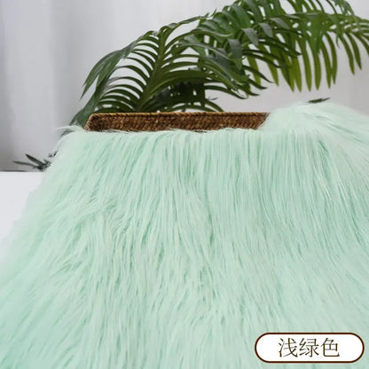 25x45cm 9cmPile Faux Fur Fabric For Sewing Doll Toy Beard Hair DIY Patchwork Material Accessories Home Decoration Cosplay Fab