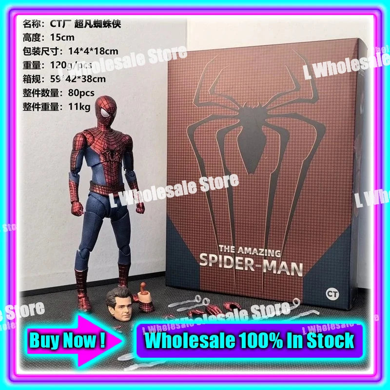 In Stock Mess Toys Superior Symbiote Scarlet Spider Ct Toys Spiderman Daredevil Batman Wolverine Anime Action Figure Gifts To