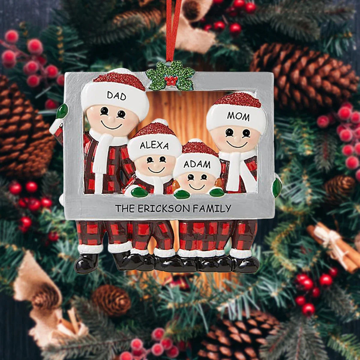 Christmas Pendant DIY Personal Family Christmas Decorations For Home 2024 Navidad Christmas Tree Hanging Ornament New Year 20