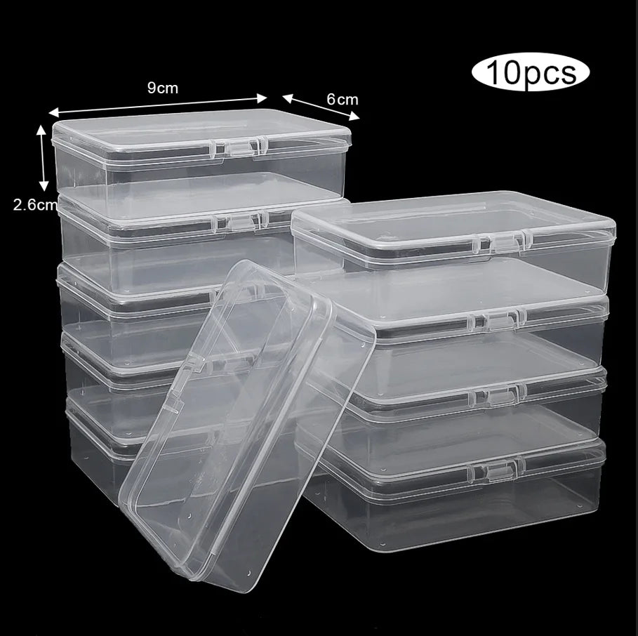 3/5/10Pcs Transparent Plastic Boxes Playing Cards Container Storage Case Packing Poker Game Card Box Board Games Card Organiz