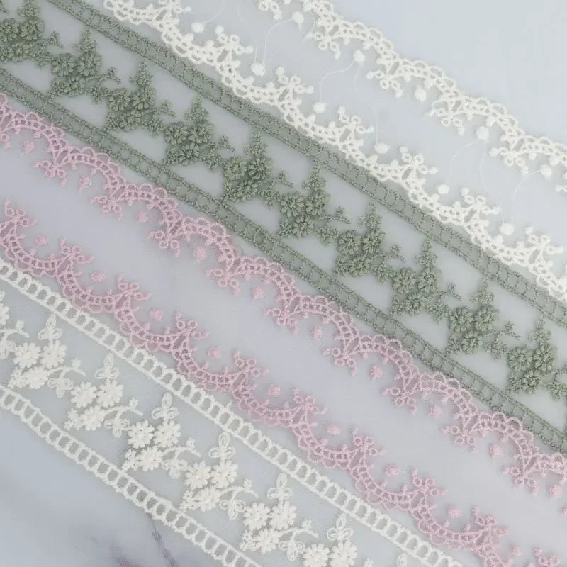 Lace Jacquard Embroidery Hollow Lace Ribbon DIY Bow Hair Accessories Flower Packaging Straw Hat Clothes Edge Ribbon