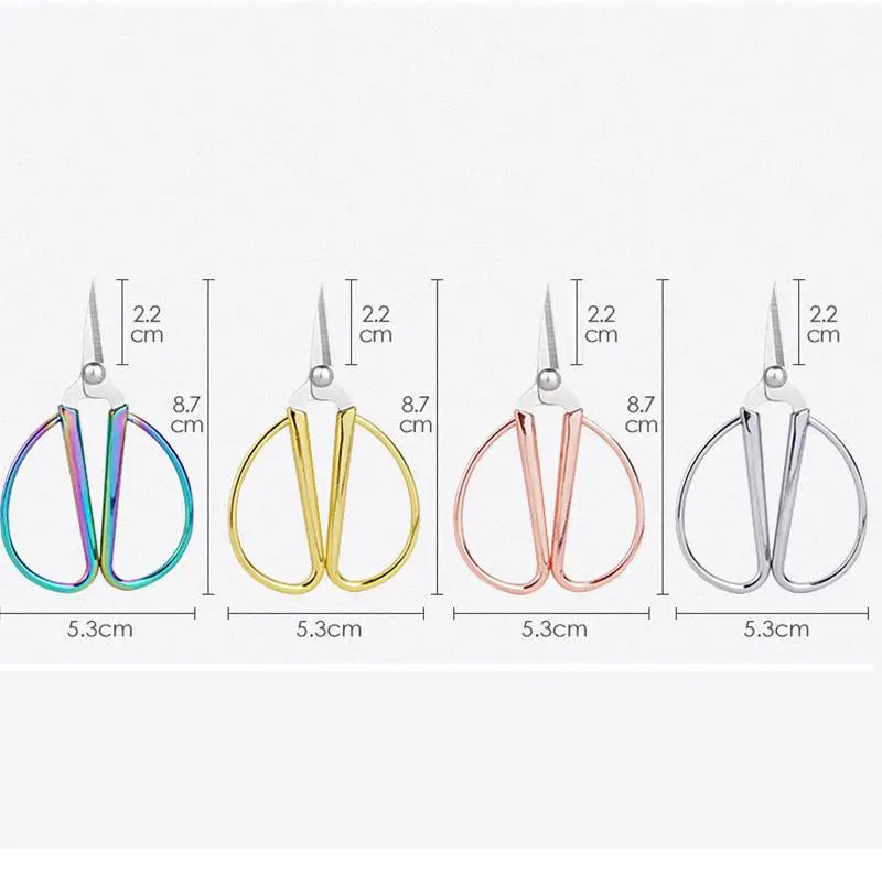 Mini Stainless Steel Scissors Vintage Tailor Scissors Durable Embroidery Scissors Fabric Thread Cutter Craft Tool For Sewing