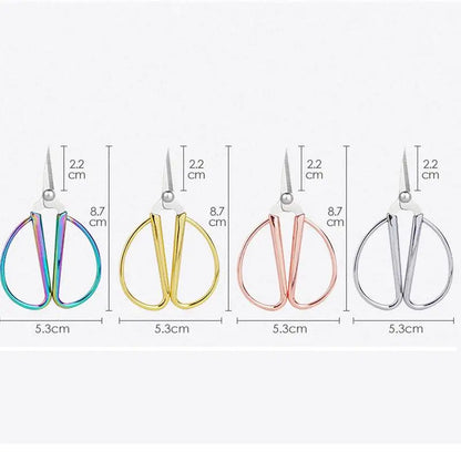 Mini Stainless Steel Scissors Vintage Tailor Scissors Durable Embroidery Scissors Fabric Thread Cutter Craft Tool For Sewing