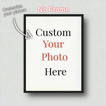 Custom Print Canvas Painting From Your Photos Wedding Birthday Poster Wall Art Decoration Pets Family Landscape Picture Decor