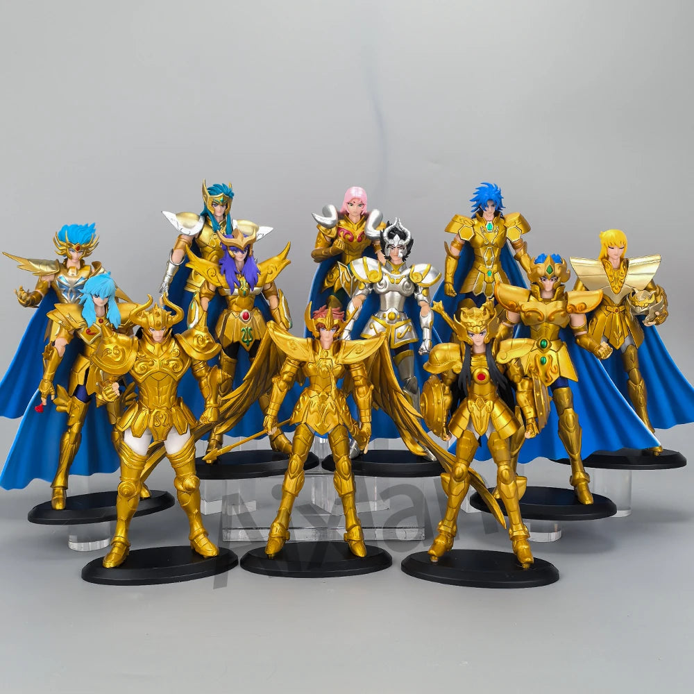 Gold Saint Seiya Figure Saint Sagittarius PVC Action Figure Libra Gemini 18CM Amine Toy Figurine Aixlan