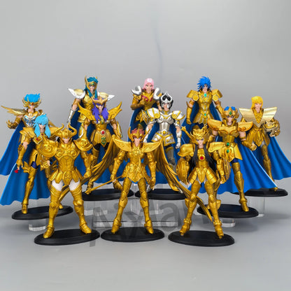 Gold Saint Seiya Figure Saint Sagittarius PVC Action Figure Libra Gemini 18CM Amine Toy Figurine Aixlan
