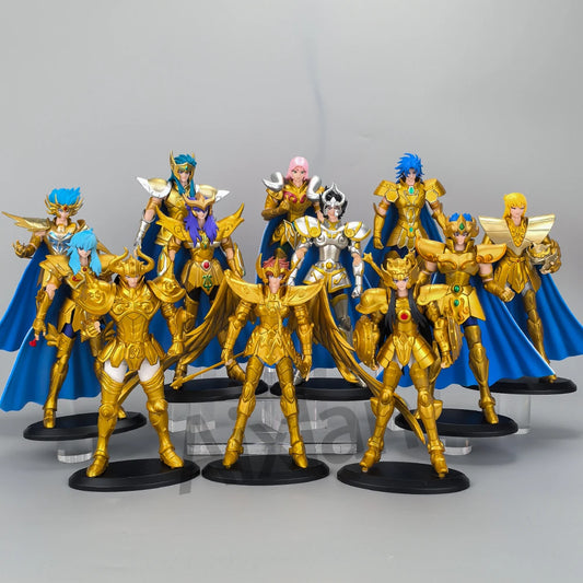 Gold Saint Seiya Figure Saint Sagittarius PVC Action Figure Libra Gemini 18CM Amine Toy Figurine Aixlan