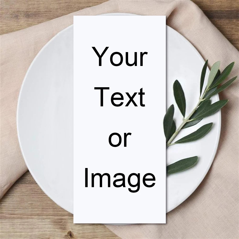 Personalized Table Card Couple's Name Wedding Invitations Thank You Welcome Menu Place Cards Editable Modern Minimalist Decor
