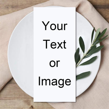 Personalized Table Card Couple's Name Wedding Invitations Thank You Welcome Menu Place Cards Editable Modern Minimalist Decor