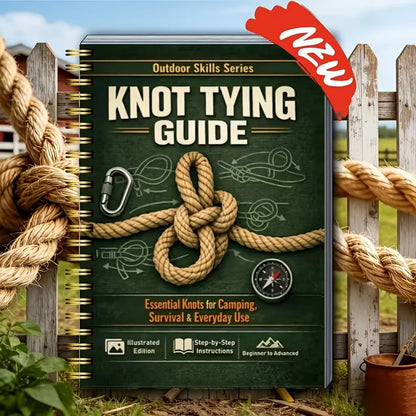 40 Page Step by Step Illustrated Outdoor Survival Knot Bible Complete Knot Guide for Camping Hiking Daily Home