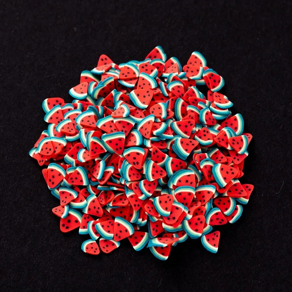 1000Pcs Polymer Clay Resin Fruit Slice for Epoxy Silicone Mold DIY Craft Jewelry Cellphone Decoration Accessory Making Suppli