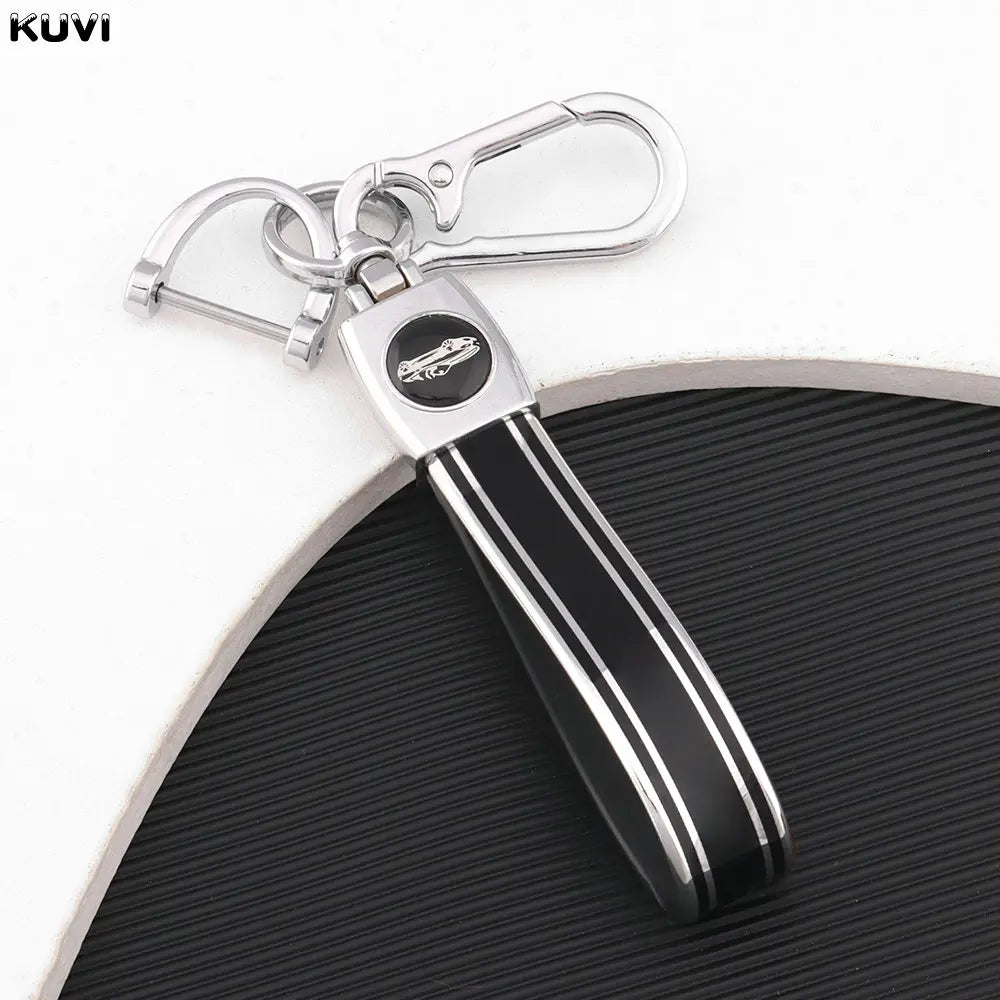 TPU Keychain For Men Women Car KeyRing Girl Gift Car Key Ring Holder Accessories Rotatable Key Chains - Silver Black
