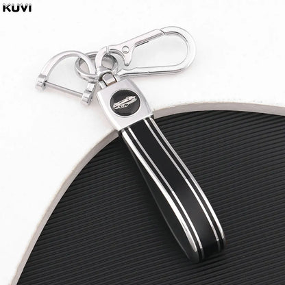 TPU Keychain For Men Women Car KeyRing Girl Gift Car Key Ring Holder Accessories Rotatable Key Chains - Silver Black