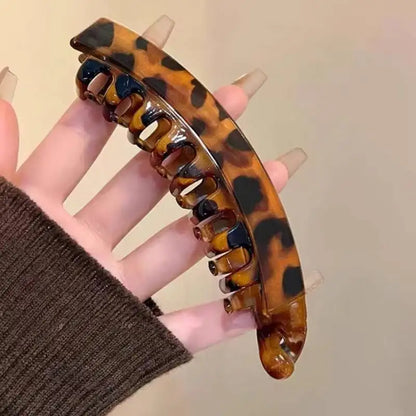 Tortoiseshell Banana Hair Clip Fish Shaped Hairpin For Women Hair Accessories Hairgrips Twist Clamp Ponytail Barrettes Headwe