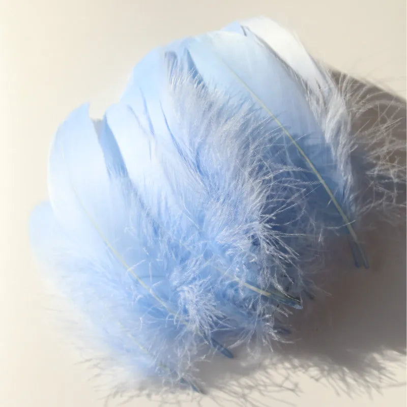 Natural Goose Feathers Plumes 4-15cm Colourful Swan Feather Plume for Home Decoration Craft DIY Party Jewelry Decoration 3Siz