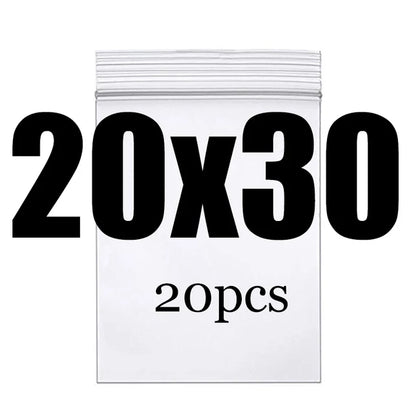 Clear Thick Zip Lock Ziplock Storage Bags Heavy-Duty Transparent Plastic Zip Package Small Jewelry Packing Reclosable Poly Po