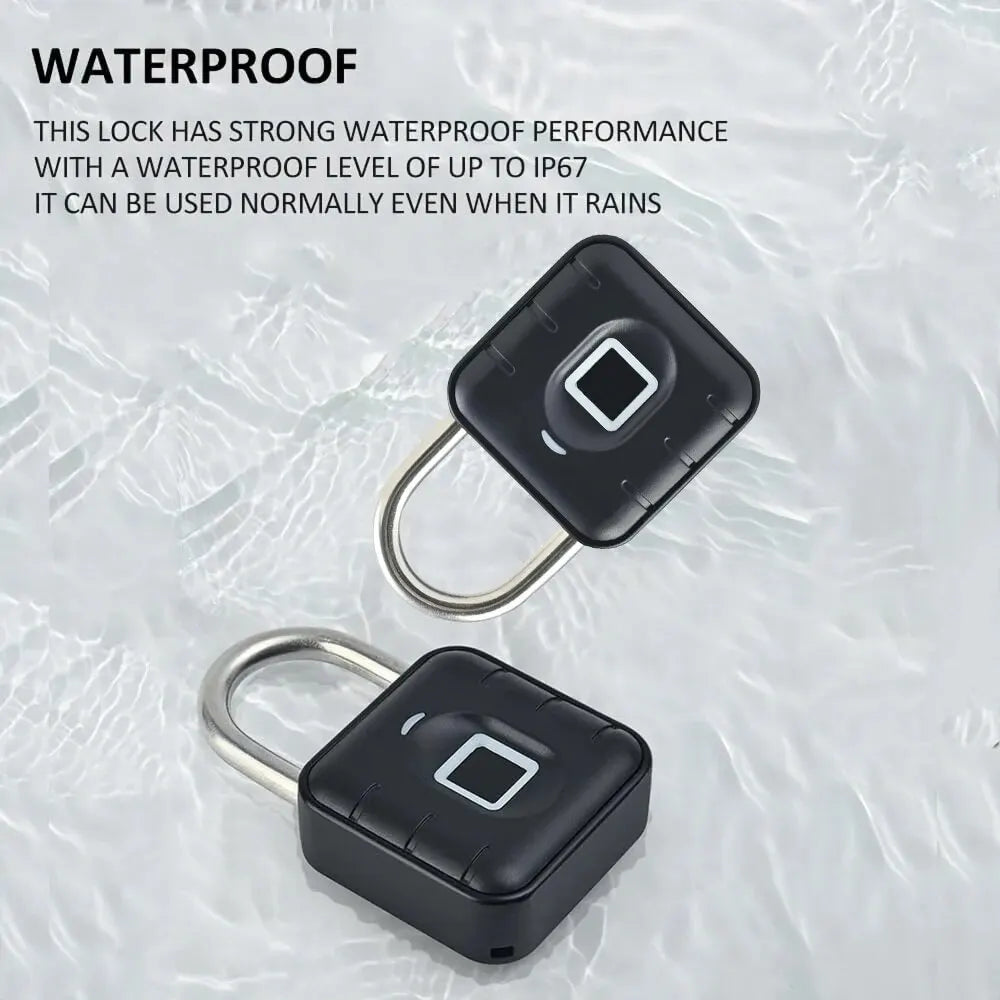Electronic Lock Tuya Bluetooth Fingerprint Padlock Digital Luggage Lock APP Temporary Password Remotely IP67 Decompression To