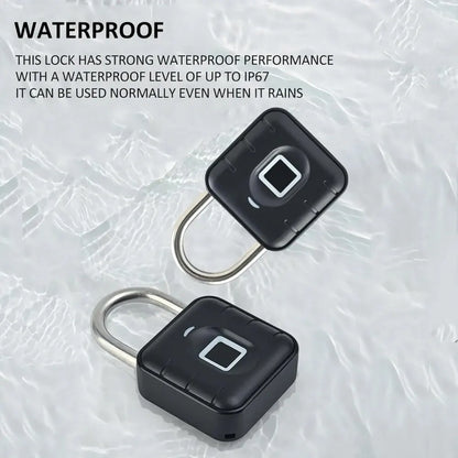 Electronic Lock Tuya Bluetooth Fingerprint Padlock Digital Luggage Lock APP Temporary Password Remotely IP67 Decompression To