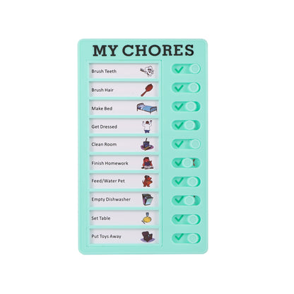 Reusable My Chores Checklist Task Board Daily Schedule Planner Memo Chore Chart Kid Responsibility Behavior Self Discipline C