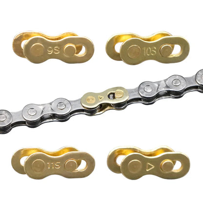 5 Pair Bicycle Chain Link Connector Joints Magic Buttons Cycling Speed Quick Master Links For Mountain Bike 6/7/8/9/10/11/12 