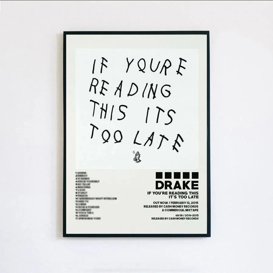 Poster Prints New Drake Views Take Care Her Loss Dogs Music Album Cover Canvas Painting Wall Art Picture Living Room Home Dec