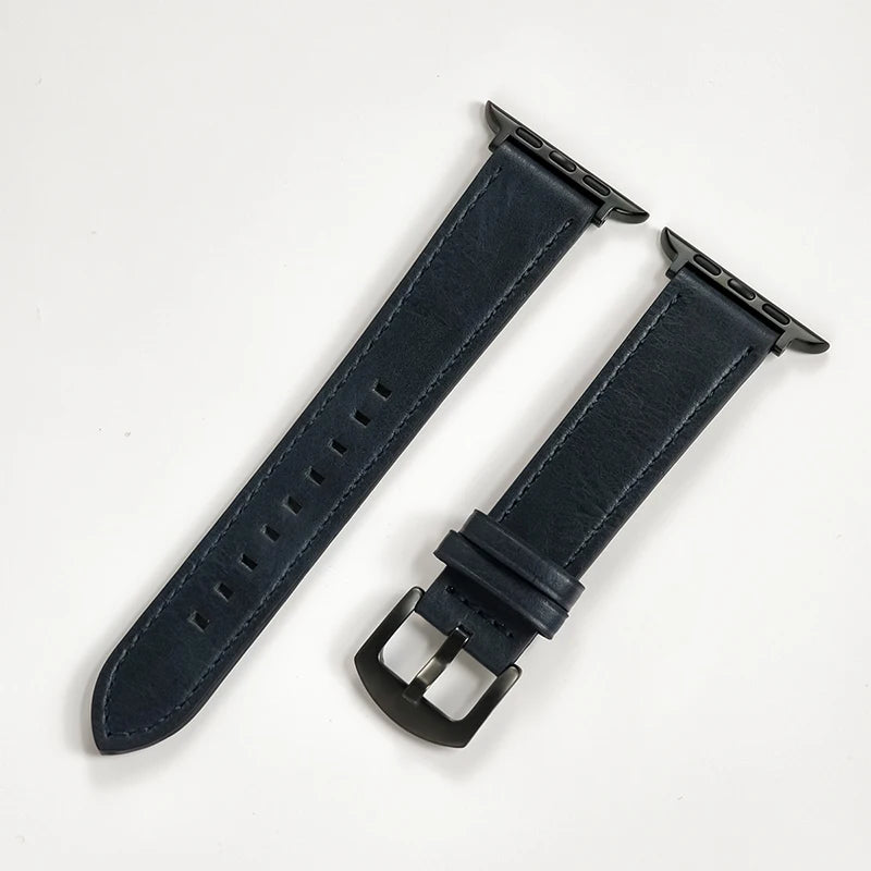 Leather Strap for Apple Strap Ultra 2 49mm 10 9 7 8 3 4 5 6 SE 44mm 40mm Strap 38 42mm Series Men's 45mm 41mm Band