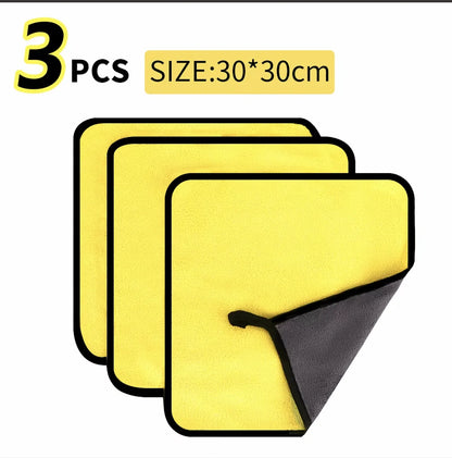 3/5/10Pcs Car Wash Microfiber Towel 30*30CM / 30*60cm Car Cleaning Drying Cloth Care Cloth Car Wash Towel Kitchen Towel