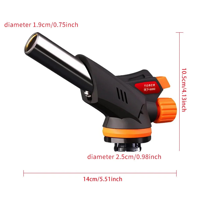 Outdoor camping portable fire gun, carbon gun, welding gun, household cartridge spray gun, baking tools, kitchen supplies - O