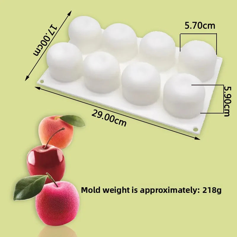 6 Hole Raspberry Design Mousse Silicone Mousse Mold 3D Fruit Dessert Chocolate Mould DIY Cake Decorating Tools Bakeware