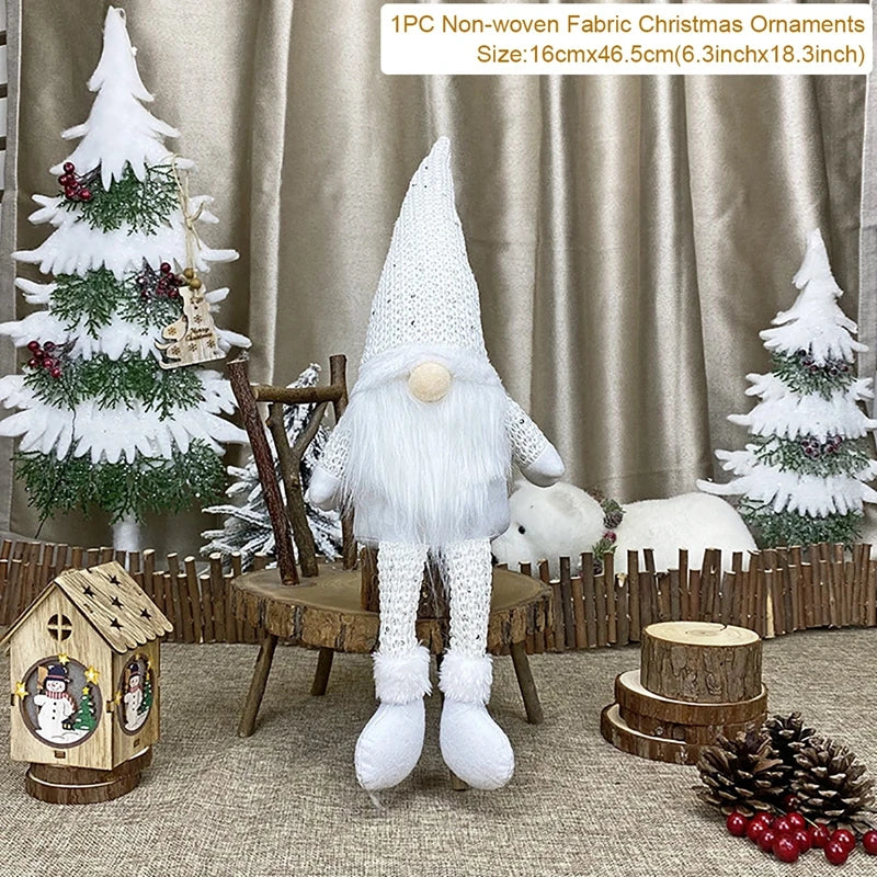 Santa Claus Doll Chirstmas Decorations Home 2025 Decor Table Elk Doll Christmas Ornaments Xmas Navidad Gifts Happy New Year 2