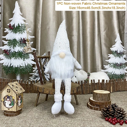 Santa Claus Doll Chirstmas Decorations Home 2025 Decor Table Elk Doll Christmas Ornaments Xmas Navidad Gifts Happy New Year 2