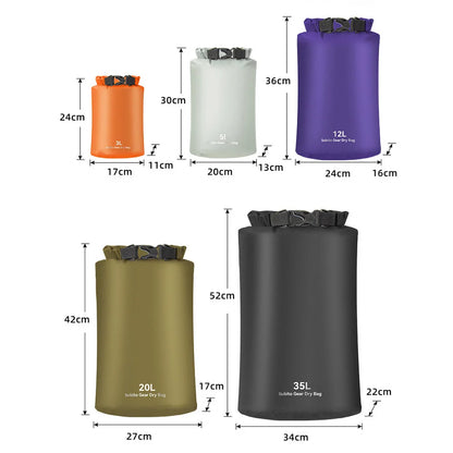 Ultralight Dry Sack Waterproof Dry Bag Outdoors Stuff Sacks for Camping Hiking Kayaking 3L/5L/12L/20L/35L