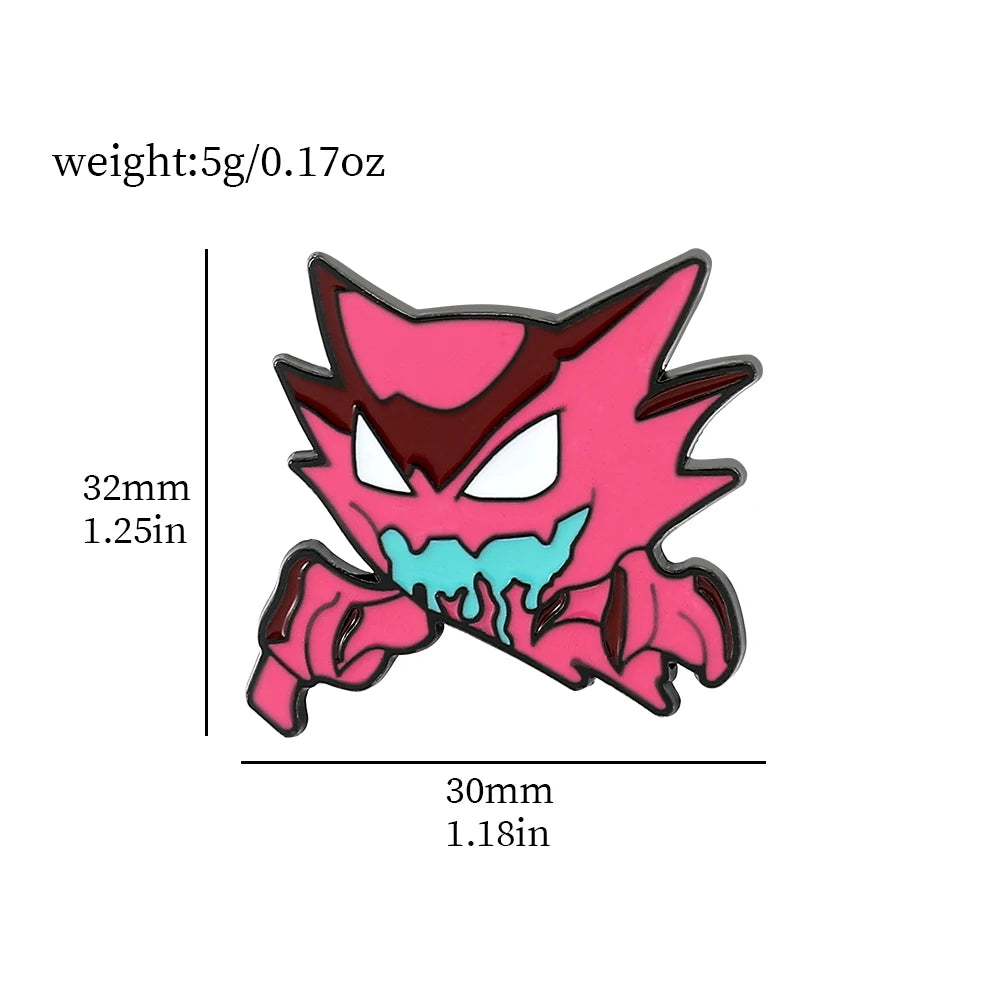 Gengar Cartoon Brooches Anime Enamel Lapel Pins for Backpack Accessories Fans Collection Brooches Jewelry Gift - Gengar 2