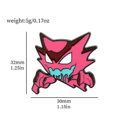 Gengar Cartoon Brooches Anime Enamel Lapel Pins for Backpack Accessories Fans Collection Brooches Jewelry Gift - Gengar 2