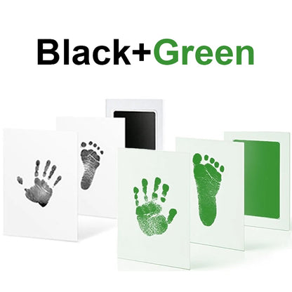 Baby Care Non-Toxic Baby Handprint Footprint Imprint Kit Baby Souvenirs Casting Infant Footprint Ink Pad Infants Clay Toy Gif