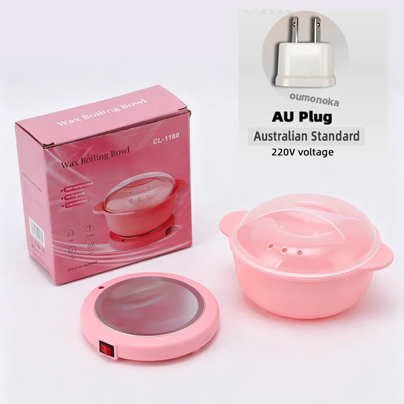 Wax Heating Machine Kit for Hair Removal Depilatory Pot Shaving Wax Melting Device Paraffin Hand Therapy for Salon And Home U