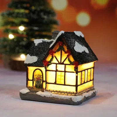 Christmas House Light Ornaments Xmas Gift New Year Navidad For Home Party wedding Decorations Bedroom With Battery Night Ligh
