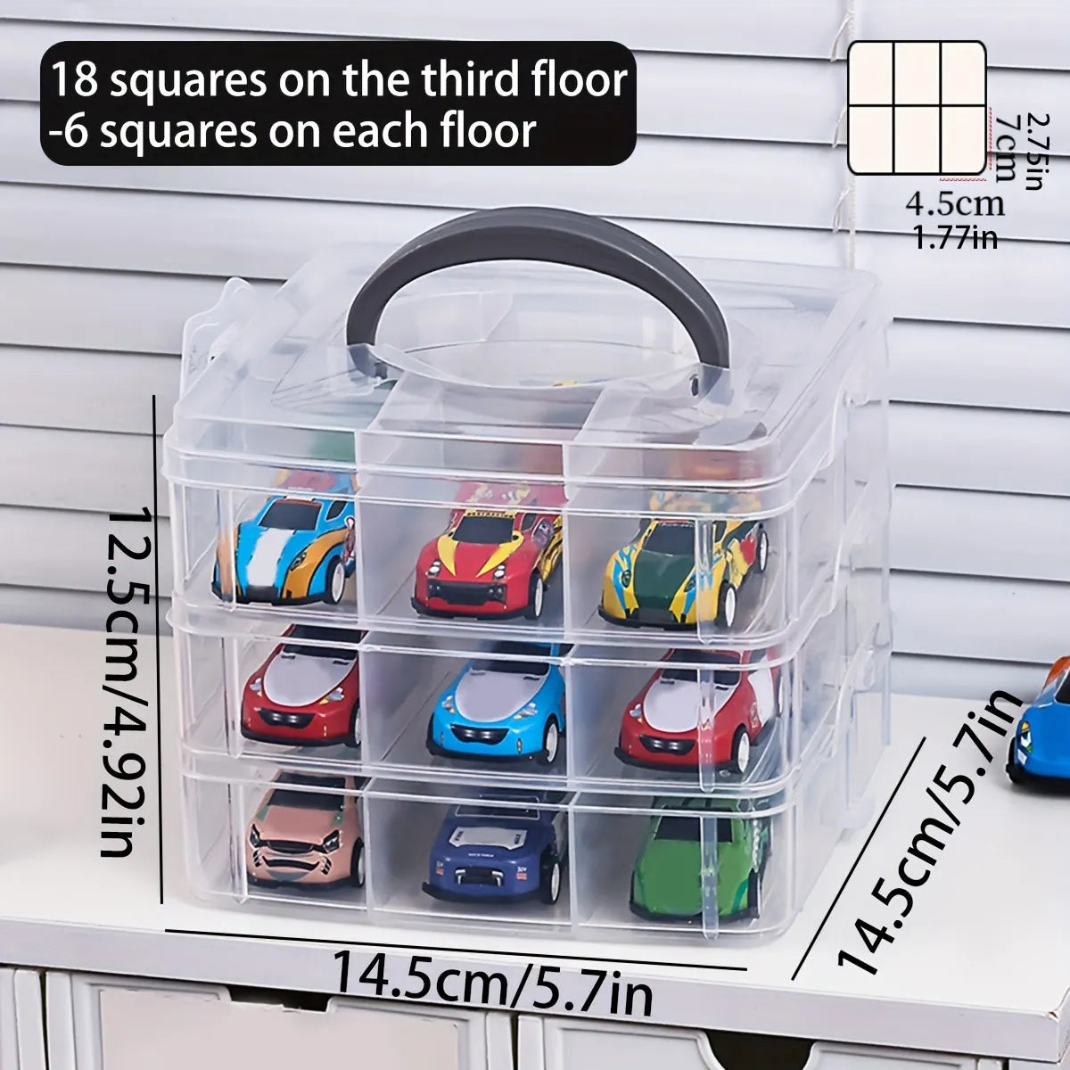 1pc Transparent and Minimalist Toy Storage Box, Dustproof and Moisture-Proof, Jewelry, Earrings, Portable Storage Box
