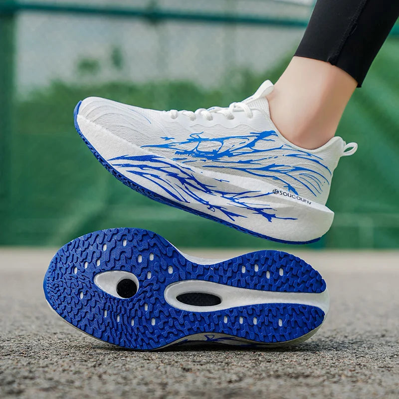 Marathon Running Shoes Men Carbon Board Speciality Sports Breathable Lightweight Women's Comfortable Athletic Nonskid Sneaker