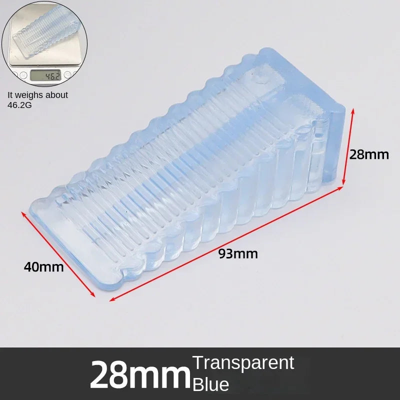 Safety Silicone Door Stop Block Wedge Stop Door Stopper Home Offices Door Rear Retainer Impact Stopper Rubber Stops No Drill