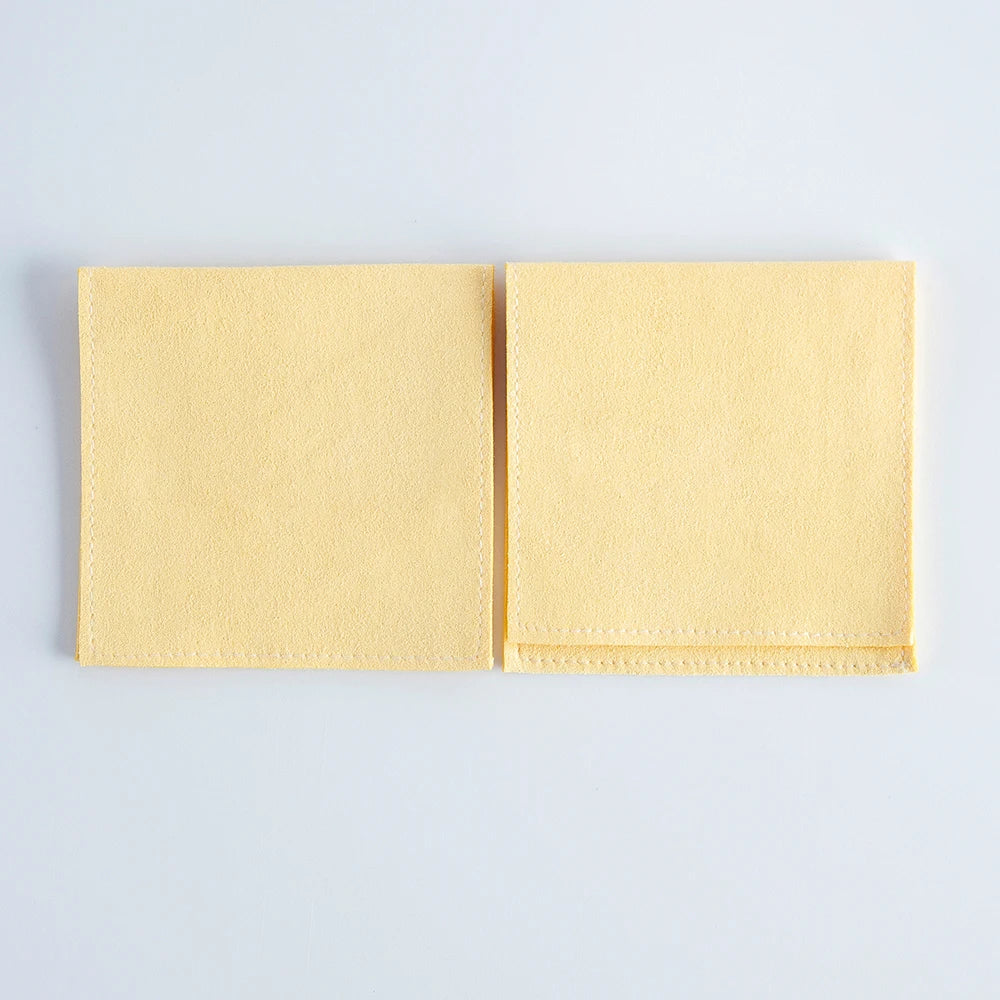 10pcs Velvet Jewelry Packaging Pouches Chic Wedding Favor Bags Cream Microfiber Cosmetic Bags Product Package Wedding Gift Ba