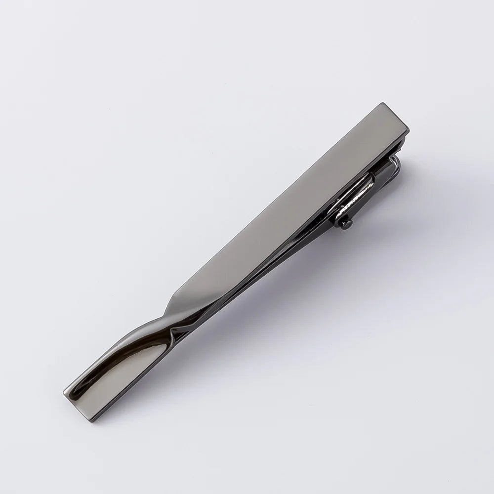 1pc Men's Business Tie Clip - Stylish and Durable Tie Bar for RegularTies -Perfect for Weddings and Business Meetings - Black